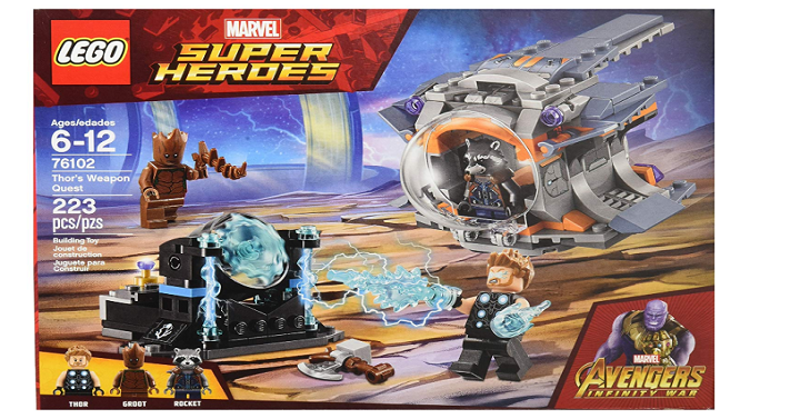 LEGO Marvel Super Heroes Avengers: Infinity War Thor’s Weapon Quest Building Kit Only $12.99! (Reg. $20)