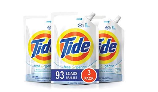 Tide Free and Gentle HE Laundry Detergent, 3 Pack – Only $16.98!