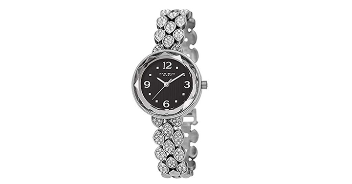 Swarovski Crystal Studded Women’s Watch with Link Bracelet Strap – Just $33.16!