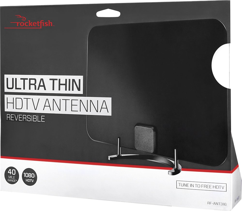 Rocketfish Ultra Thin HDTV Antenna Only $19.99! Save $30.00!