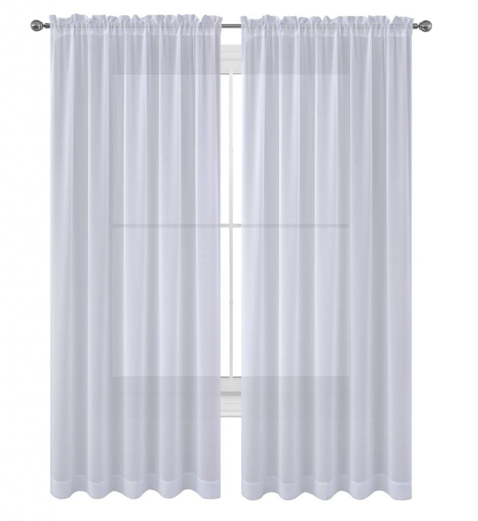 TWO Sheer 60″ x 84″ Window Panel Curtains Just $3.65!