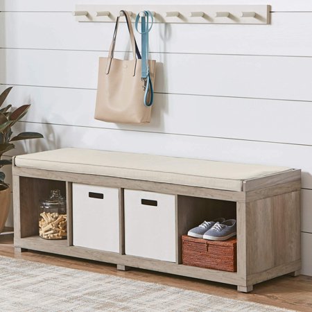 Better Homes and Gardens 4 Cube Organizer Storage Bench Only $59.99! (Reg $100)