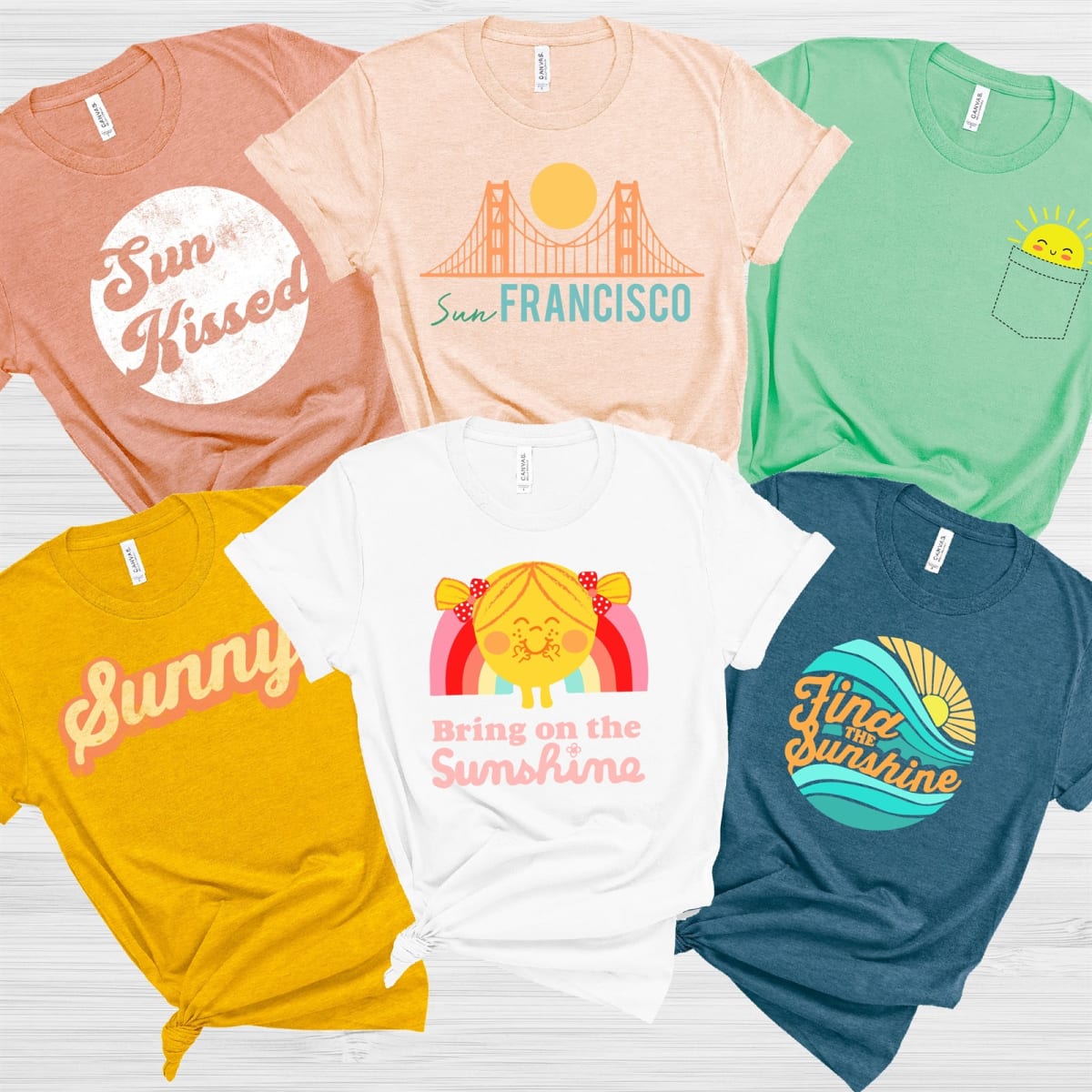 Sunshine Soft Bella Canvas Graphic Tees – Only $13.99!