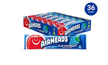 Blue Raspberry AirHeads Bars, 36-ct Only $5.35!
