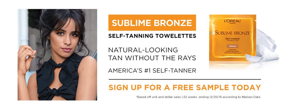 Free Sample of L’Oréal Sublime Bronze Self-Tanning Towelettes!