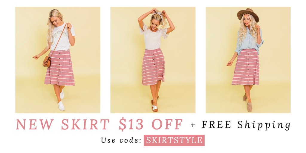 Style Steals at Cents of Style! CUTE New Skirt – $13.00 Off! FREE SHIPPING! So cute!
