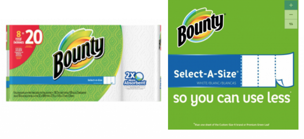 Bounty 8-Count  Huge Rolls Paper Towels Just $8.99! (Reg. $17.98)