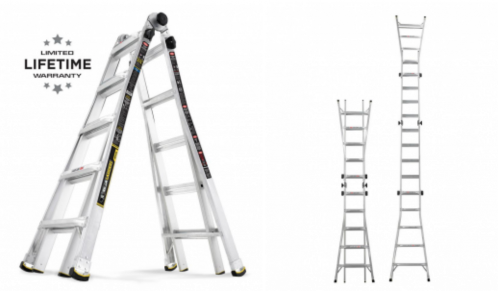 Gorilla Ladders 22 ft. Reach MPX Aluminum Multi-Position Ladder Just $99.00! (Reg. $219.00)