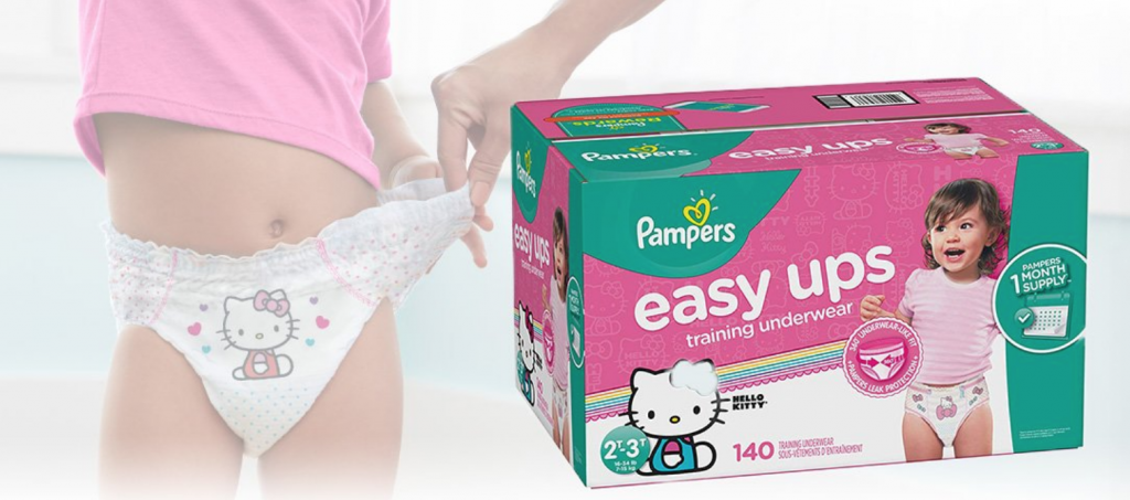 Pampers Easy Ups Training Pants Size 4 (2T-3T) 140-Count As Low As $25.24 Shipped!