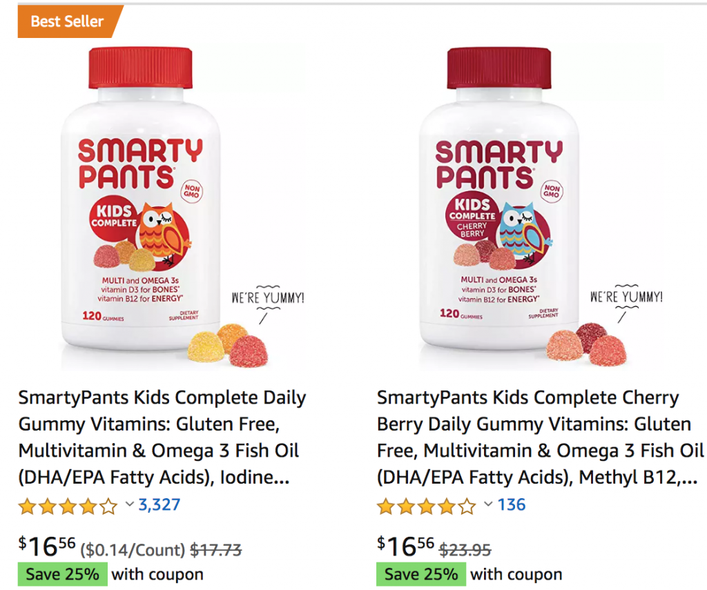 Smarty Pants Multivitamins For Kids 25% Off On Amazon! As Low As $11.80 Shipped!