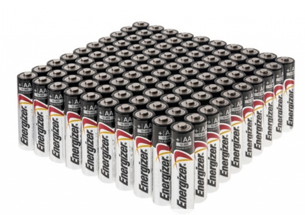 Energizer MAX Alkaline Batteries 100-Count Just $37.99! (Reg. $99.00)