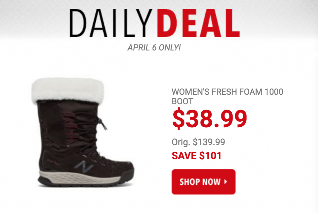 New Balance Women’s Fresh Foam 1000 Boot Just $38.99! (Reg. $139.99)