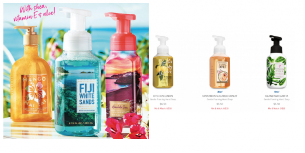 Bath & Body Works: Hand Soaps 6 For $18.00! Just $3.00 Each! Mix & Match!