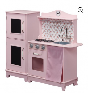 Teamson Kids – Sunday Brunch Wooden Play Kitchen – Pink Just $89.99! (Reg. $261.33)