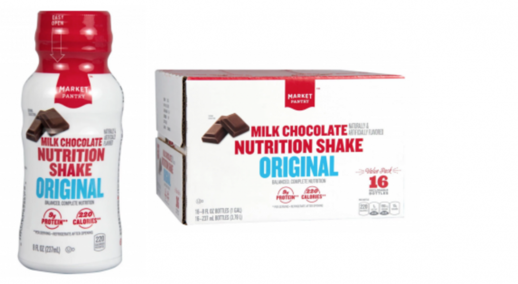Market Pantry Original Nutritional Shake Milk Chocolate 16-Count Just $5.94! (Reg. $16.99)
