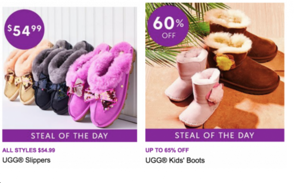 Zulily Steal of the Day: UGG Slippers Just $54.99 & UGG Boots For Kids Just $24.99!