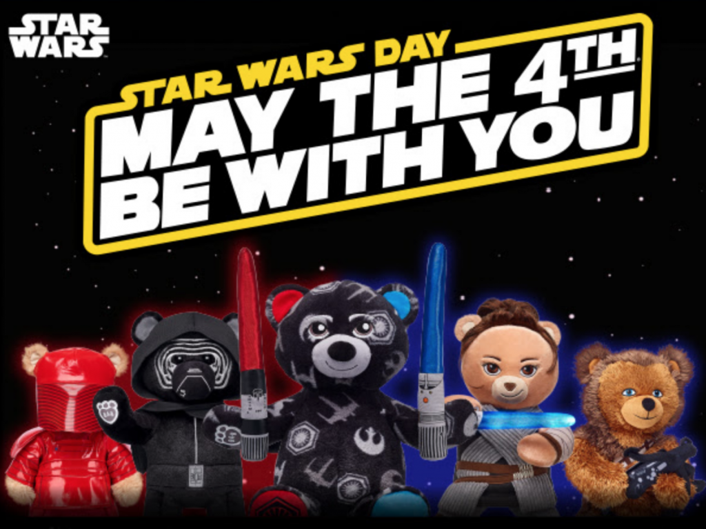 Build-A-Bear: Star Wars Day! Up To 50% Off Star Wars Bears!