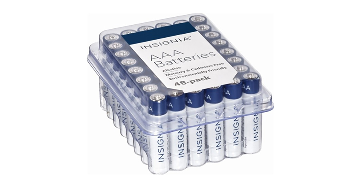 Insignia AAA Batteries 48-Pack – Just $7.99! Was $16.49!