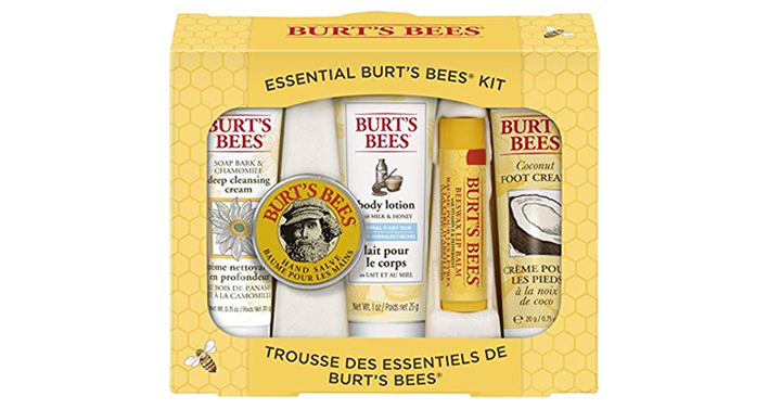 Burt’s Bees Essential Everyday Beauty Gift Set, 5 Travel Size Products – Just $5.46!