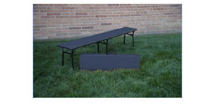 Cosco 6′ Indoor Outdoor Center Fold Tailgate Bench with Carrying Handle (2-Pack) Only $39 Shipped! (Reg. $69)