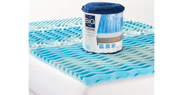 Kohl’s 30% Off! Earn Kohl’s Cash! Stack Codes! FREE Shipping! The Big One Gel Memory Foam Topper – King Size – $31.49!