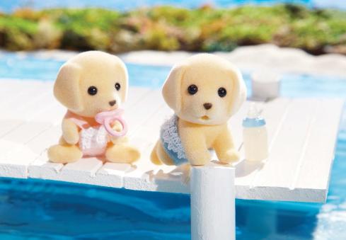 Calico Critters Yellow Labrador Twins – Only $4.99!