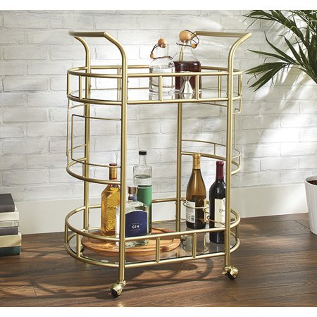 Better Homes & Gardens Fitzgerald 2 Tier Bar Cart (Gold) Only $59.00 Shipped!