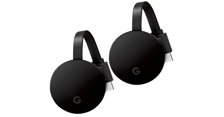 2 Pack Google Chromecast Ultra 4K Streaming Media Players – Just $89.98! Was $139.98!