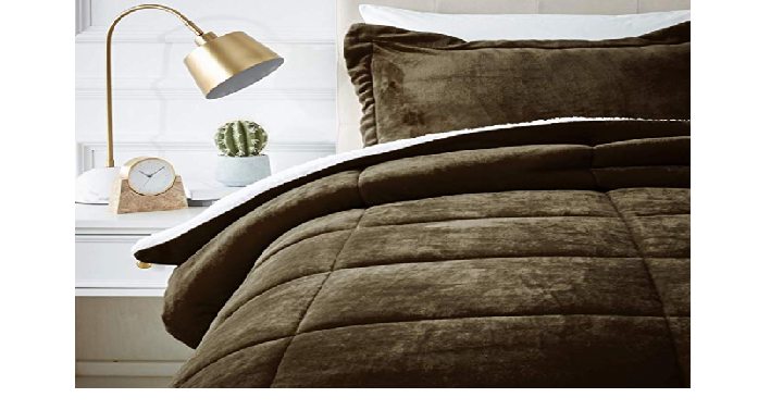 AmazonBasics Micromink Sherpa Comforter Set Only $28.22 Shipped! (Reg. $40) Great Reviews!