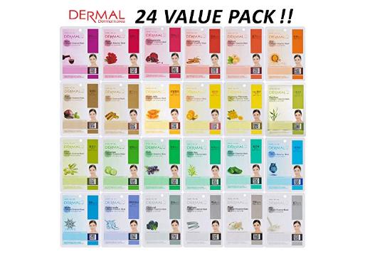 DERMAL 24 Combo Pack Collagen Essence Full Face Facial Mask Sheet – Only $13.99!