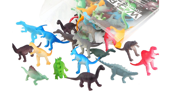 Amazon: 72 Piece Mini Dinosaur Toy Set Only $9.48!