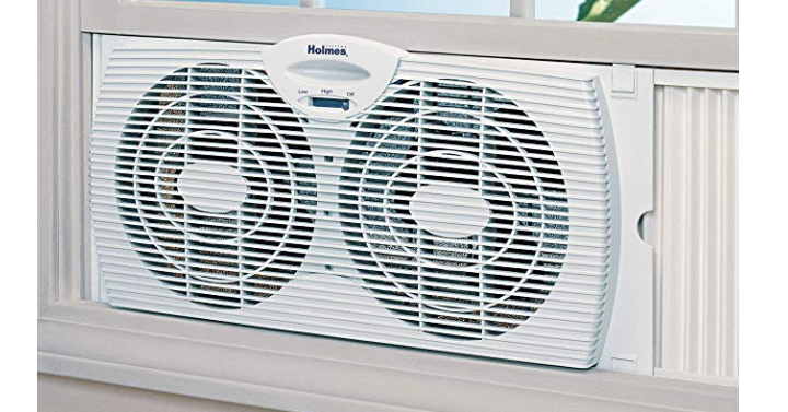Holmes Window Fan with with Twin 6-Inch Reversible Airflow Blades Only $22.49! Great Reviews!
