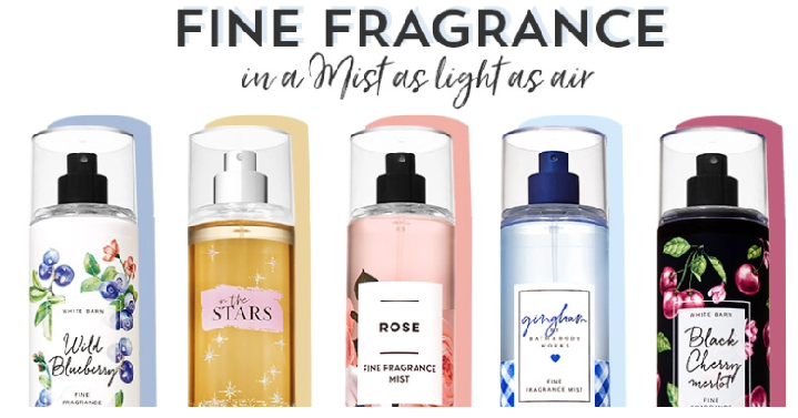 Bath & Body Works: Fine Fragrance Mists Only $4.95 Each! (Reg. $14.50) Today Only!