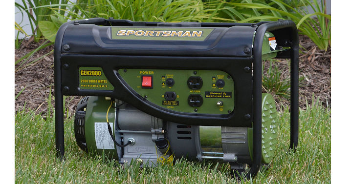 Sportsman Gasoline 2000W Portable Generator Only $149.00! (Reg $259.00) Great for Emergencies and More!