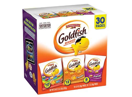 Pepperidge Farm, Goldfish, Crackers, Classic Mix Snack Packs, Pack Of 30 – Only $9.48!