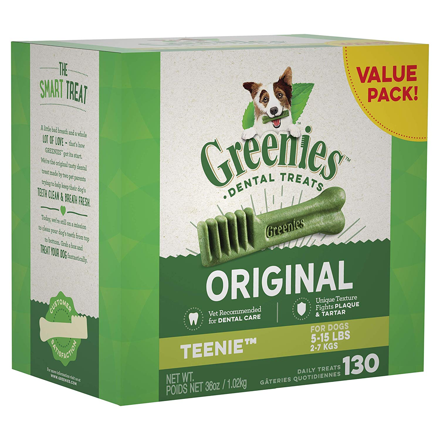 Greenies Dog Dental Chews Dog Treats-Teenie Size (5-15lb Dogs) Only $22.82 Shipped!
