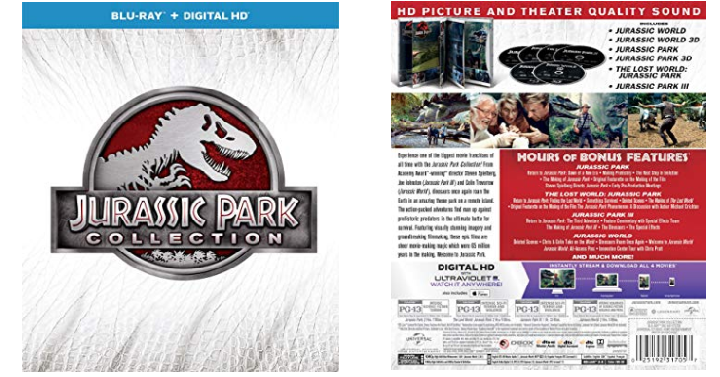 Jurassic Park Collection Blu-ray + Digital Only $19.99! (Reg. $45)