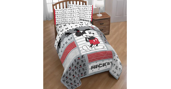 Kohl’s 30% Off! Earn Kohl’s Cash! Stack Codes! FREE Shipping! Disney’s Mickey Mouse Classic Twin Full Comforter – Just $19.59! So Cute!
