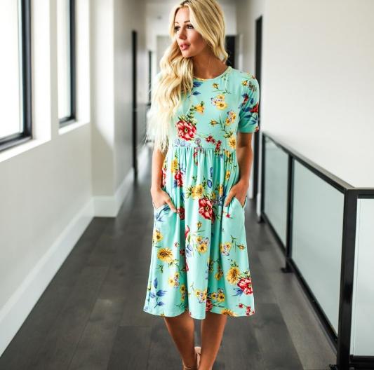 Butter Soft Floral Midi Dress – Only $22.99!