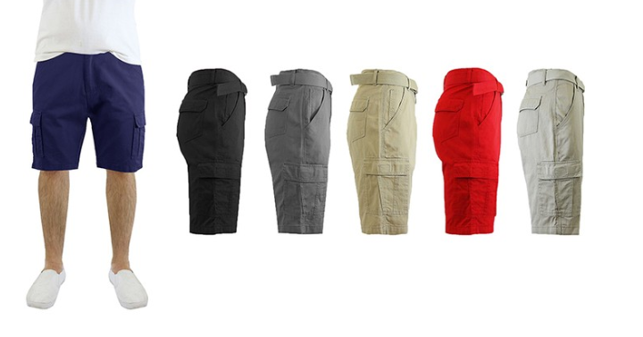 Men’s Cotton Belted Cargo Shorts Only $12.99 Shipped!