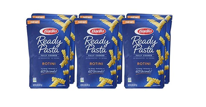 Barilla Ready Pasta, Rotini Pasta, 8.5 Ounces (Pack of 6) Only $7.52 Shipped!
