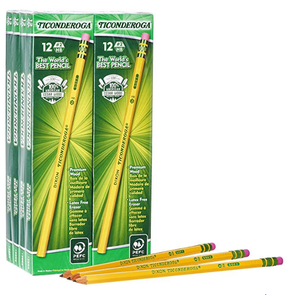 Dixon Ticonderoga Wood-Cased Graphite Pencils, 96 Count – Only $9.96!