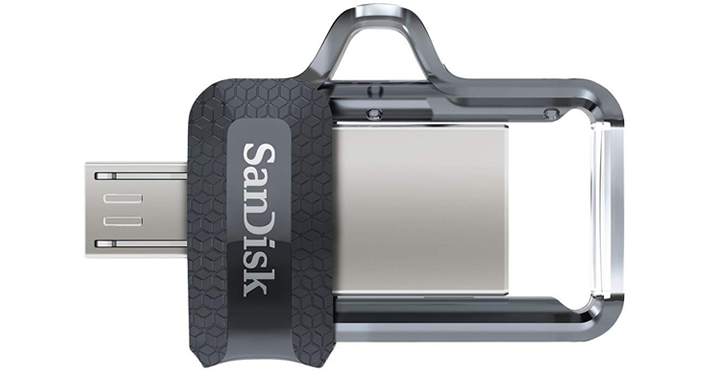 SanDisk 64GB Ultra Dual Drive m3.0 – microUSB, USB 3.0 – Just $10.95!