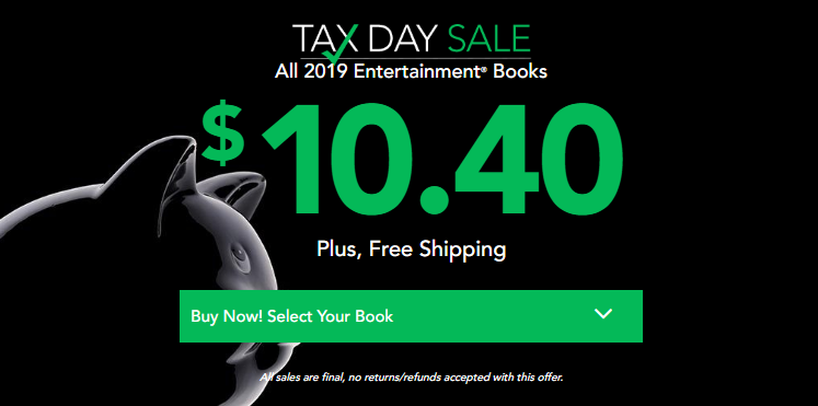 2019 Entertainment Books Just $10.40!