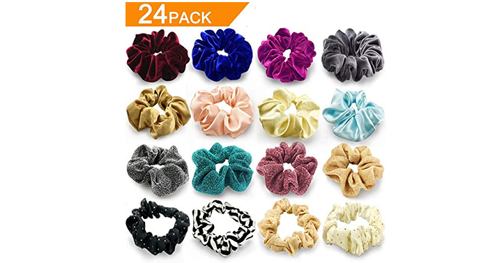 24 Pack of Large Scrunchies – Just $7.49! Just $.31 each! WOW!