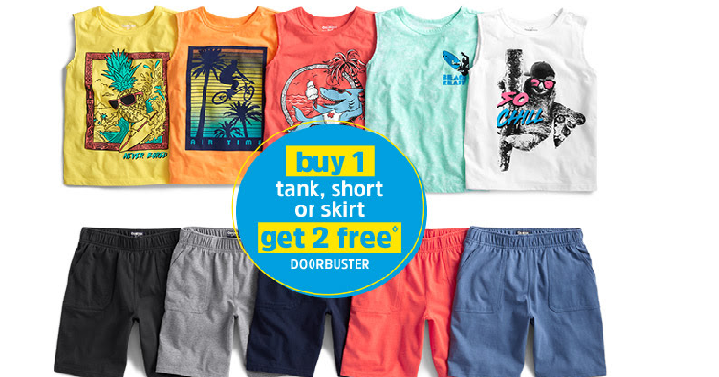 Osh Kosh: Buy 1 Tank, Short or Skirt and Get 2 for FREE! Grab them for Only $6.00 Each!