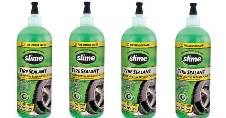 Slime Tire Sealant Tire Pressure Monitoring System Safe 24oz Only $4.04! (Reg. $9.75)