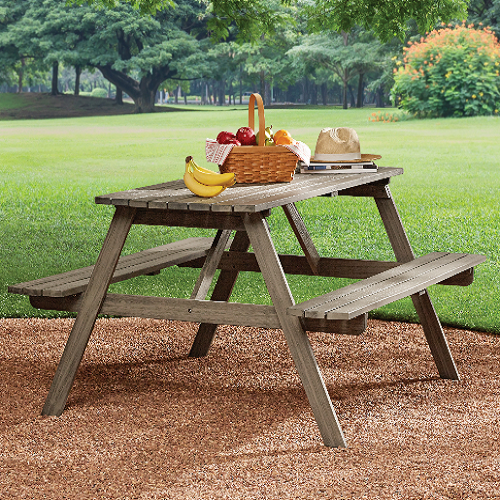Mainstays Martis Bay Slatted Picnic Table Only $185 Shipped!