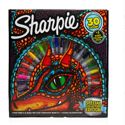 Sharpie 30-Count Marker and Coloring Page Set Only $12.48!! (Reg. $20)