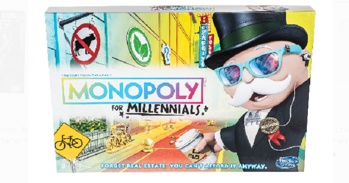 Monopoly for Millennials Board Game Only $9.99! (Reg. $20)